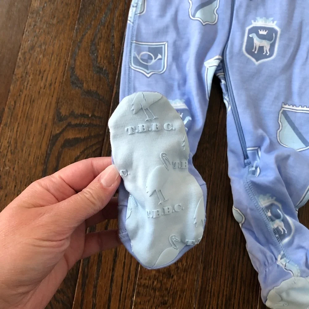 The Beaufort Bonnet Company Boys 6-12M Knox’s Night Night Footed Pajamas *NWT* - Picture 9 of 12